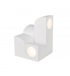  TL82412-WH-Gypsum 9-in White LED Table Lamp