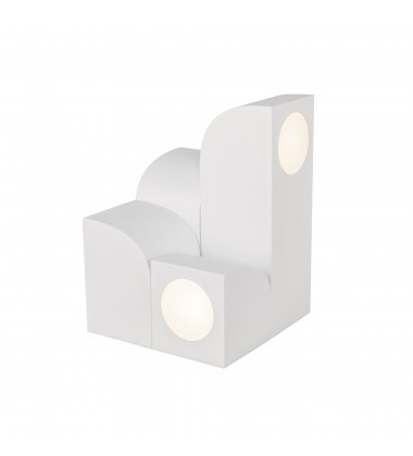  TL82412-WH-Gypsum 9-in White LED Table Lamp