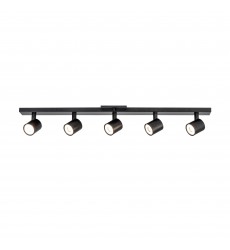  TR19035-BK-5CCT-UNV-010-Arnold 5-Head Black LED Track Lights