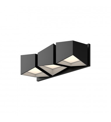  VL31218-BK/WH-Cubix 18-in Black/White LED Vanity