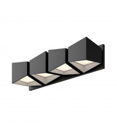  VL31224-BK/WH-Cubix 24-in Black/White LED Vanity