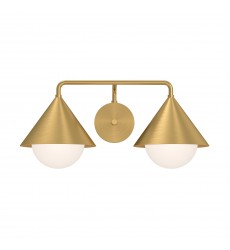 VL485221BGOP-Remy 21-in Brushed Gold/Opal Glass 2 Lights Vanity VL485221BGOP-Remy 21-in Brushed Gold/Opal Glass 2 Lights Vanity