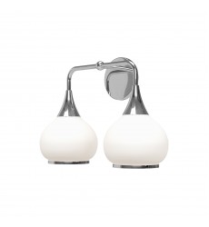  VL524217CHOP-Hazel 17-in Chrome/Opal Matte Glass 2 Lights Vanity