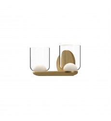  VL52512-BG/CL-Cedar 12-in Brushed Gold/Clear LED Vanity