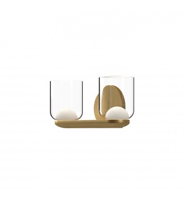  VL52512-BG/CL-Cedar 12-in Brushed Gold/Clear LED Vanity