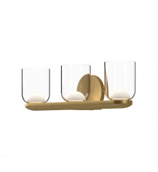  VL52520-BG/CL-Cedar 20-in Brushed Gold/Clear LED Vanity