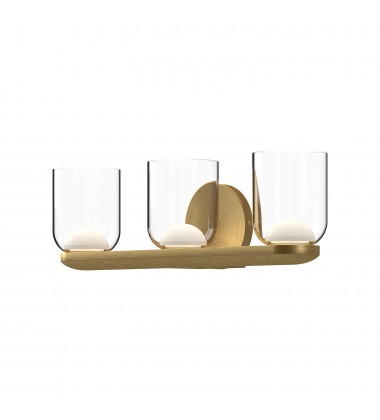  VL52520-BG/CL-Cedar 20-in Brushed Gold/Clear LED Vanity