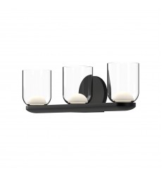  VL52520-BK/CL-Cedar 20-in Black/Clear LED Vanity