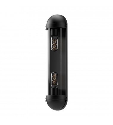  VL539221MBCL-Cyrus 6-in Clear Glass/Matte Black 2 Lights Vanity
