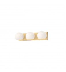  VL548322BGOP-Willow 22-in Brushed Gold/Opal Matte Glass 3 Lights Vanity