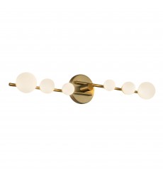  VL55529-BG/OP-Juniper 29-in Brushed Gold/Opal Glass LED Vanity