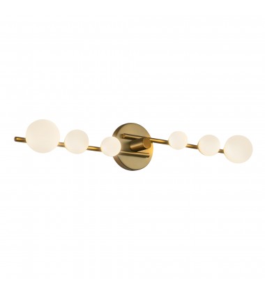  VL55529-BG/OP-Juniper 29-in Brushed Gold/Opal Glass LED Vanity