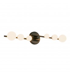  VL55529-BK/OP-Juniper 29-in Black/Opal Glass LED Vanity