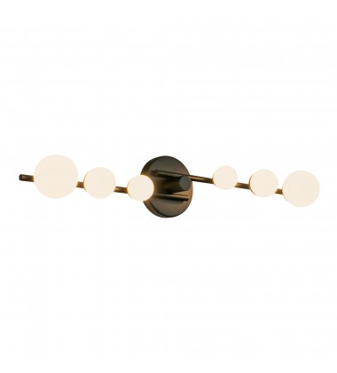  VL55529-BK/OP-Juniper 29-in Black/Opal Glass LED Vanity