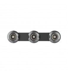  VL57532-BK/SM-Samar 32-in Black/Smoked 3 Lights Vanity