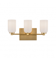 VL57718-BG/GO-Nola 18-in Brushed Gold/Glossy Opal Glass Socket Vanity Light VL57718-BG/GO-Nola 18-in Brushed Gold/Glossy Opal Glass Socket Vanity Light