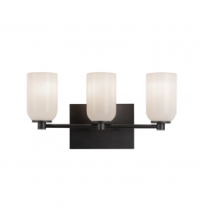 VL57718-BK/GO-Nola 18-in Black/Glossy Opal Glass Socket Vanity Light VL57718-BK/GO-Nola 18-in Black/Glossy Opal Glass Socket Vanity Light