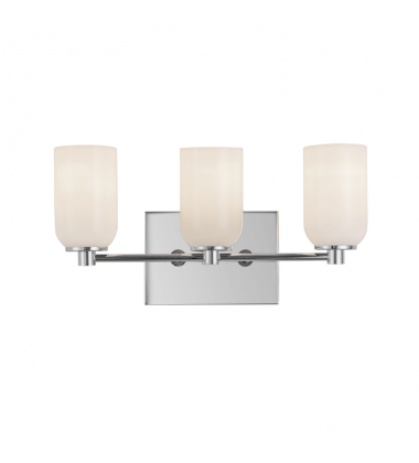 VL57718-CH/GO-Nola 18-in Chrome/Glossy Opal Glass Socket Vanity Light
