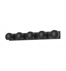  VL648540MB-Willow 40-in Matte Black 5 Lights Vanity