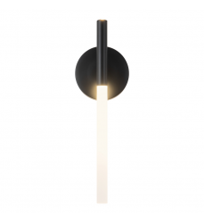 WS0712218MB-Jeanie 18-in Matte Black dimmable LED Wall Sconce