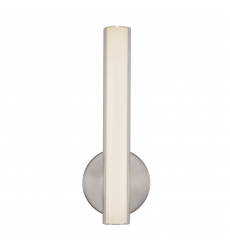 WS14-027-BN-Tole 14-in Silver dimmable LED Wall Sconce