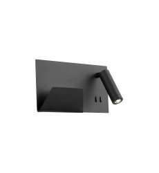  WS16811R-BK-Dorchester 11-in Black LED Wall Sconce