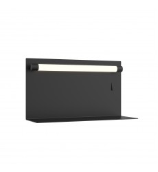  WS16912-BK-Dresden 12-in Black LED Wall Sconce