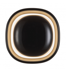 WS17308-GBK-Pebble 8-in Black dimmable LED Wall Sconce