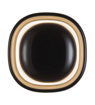 WS17308-GBK-Pebble 8-in Black dimmable LED Wall Sconce WS17308-GBK-Pebble 8-in Black dimmable LED Wall Sconce