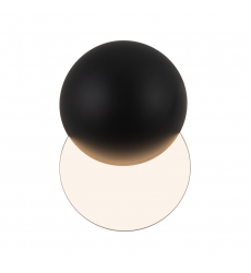 WS23212-BK-Void 12-in Black dimmable LED Wall Sconce