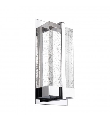  WS2812-CH-Gable 12-in Chrome LED Wall Sconce