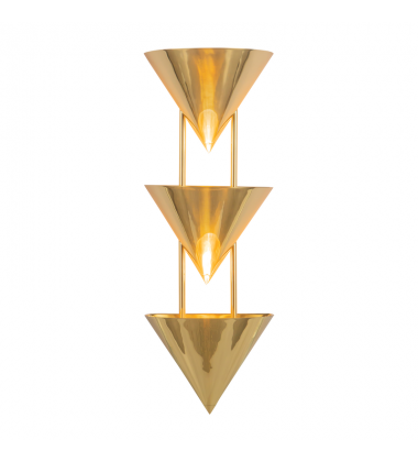 WS341328PTB-Versus 28-in Brass Wall Sconce