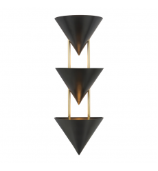 WS341328UB-Versus 28-in Black Wall Sconce