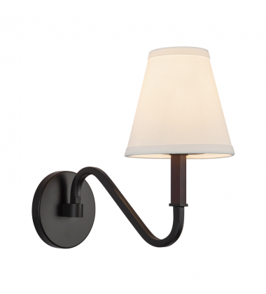WS445106MBWL-Sloan 12-in Black Wall Sconce WS445106MBWL-Sloan 12-in Black Wall Sconce