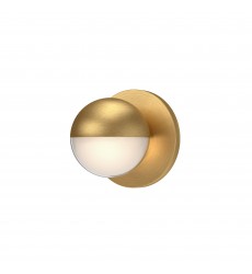  WS47305-BG-2700K-Pluto 5-in Brushed Gold LED Wall Sconce (2700K)