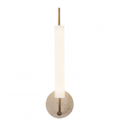 WS48120-VB/TRV-Wick 20-in Brass dimmable LED Wall Sconce