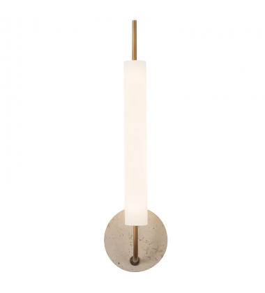 WS48120-VB/TRV-Wick 20-in Brass dimmable LED Wall Sconce