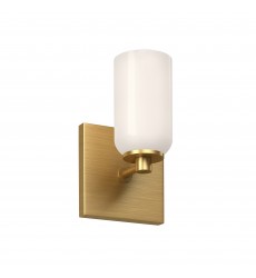  WS57704-BG/GO-Nola 3-in Brushed Gold/Glossy Opal Glass Socket Wall Sconce