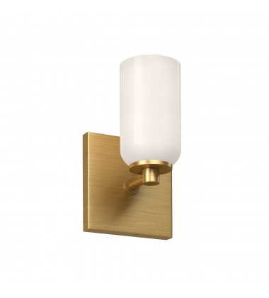  WS57704-BG/GO-Nola 3-in Brushed Gold/Glossy Opal Glass Socket Wall Sconce
