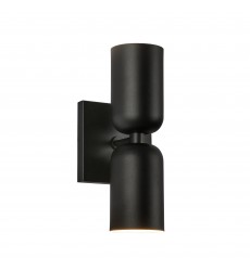  WS57712-BK-Nola 12-in Black 2 Lights Wall Sconce