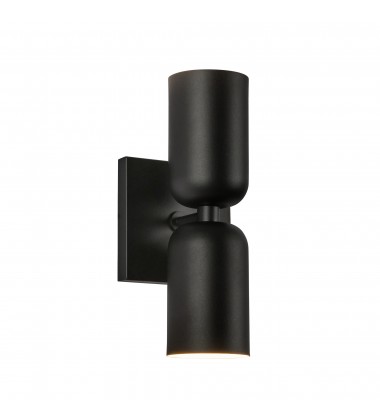  WS57712-BK-Nola 12-in Black 2 Lights Wall Sconce