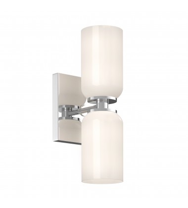  WS57712-CH/GO-Nola 3-in Chrome/Glossy Opal Glass Socket Wall Sconce