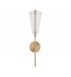  WS62524-BG/LG-Mulberry 24-in Brushed Gold/Light Guide LED Wall Sconce