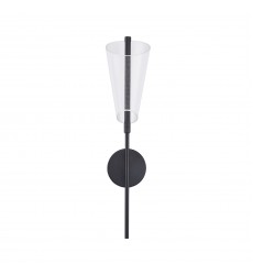  WS62524-BK/LG-Mulberry 24-in Black/Light Guide LED Wall Sconce