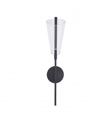  WS62524-BK/LG-Mulberry 24-in Black/Light Guide LED Wall Sconce