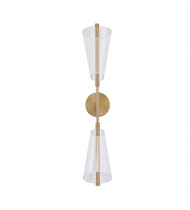  WS62629-BG/LG-Mulberry 29-in Brushed Gold/Light Guide LED Wall Sconce