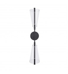  WS62629-BK/LG-Mulberry 29-in Black/Light Guide LED Wall Sconce