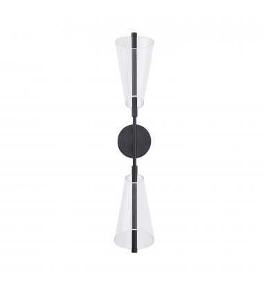  WS62629-BK/LG-Mulberry 29-in Black/Light Guide LED Wall Sconce