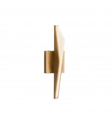  WS64215-VB-Tachi 4-in Vintage Brass LED Wall Sconce