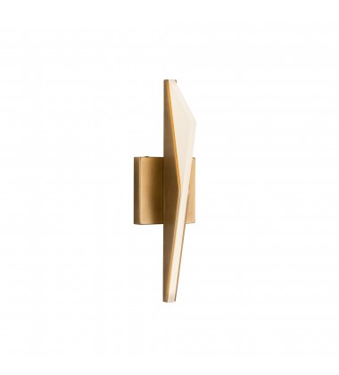  WS64215-VB-Tachi 4-in Vintage Brass LED Wall Sconce